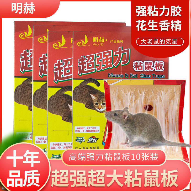 10张超强力粘鼠板老鼠贴纸抓粘大老鼠驱鼠胶灭捕鼠神器家用,居家日用,灭鼠笼/捕鼠器,淘宝优惠券,粉丝福利购,淘宝优惠卷