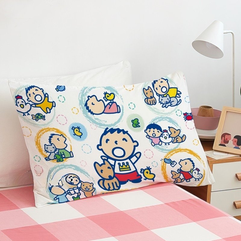 卡通可爱大口仔儿童枕套48X74单人学生大枕头袋男女孩亲肤枕芯罩
