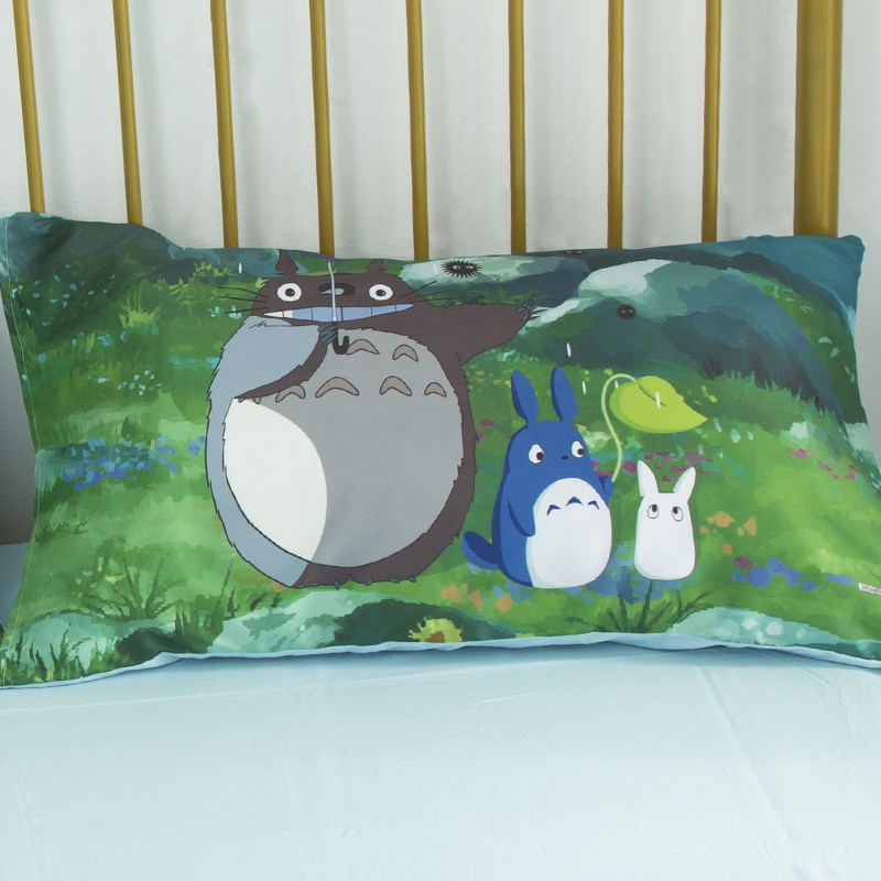 卡通龙猫儿童宝宝枕套学生寝室单人枕头罩数码印染男孩豆豆龙枕袋