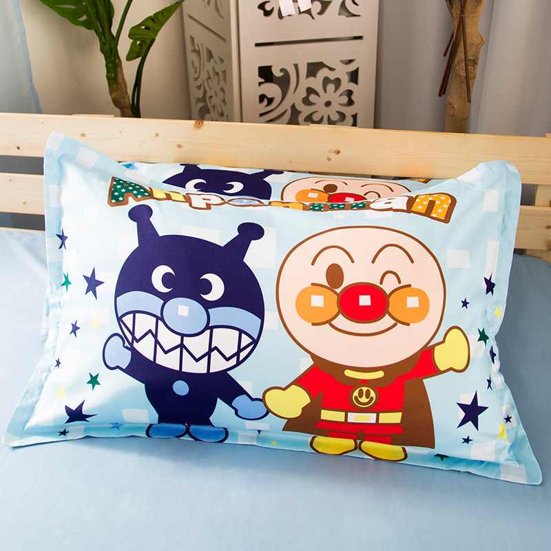卡通面包超人印花单人枕套学生儿童男女孩枕头袋宝宝幼儿园枕芯罩