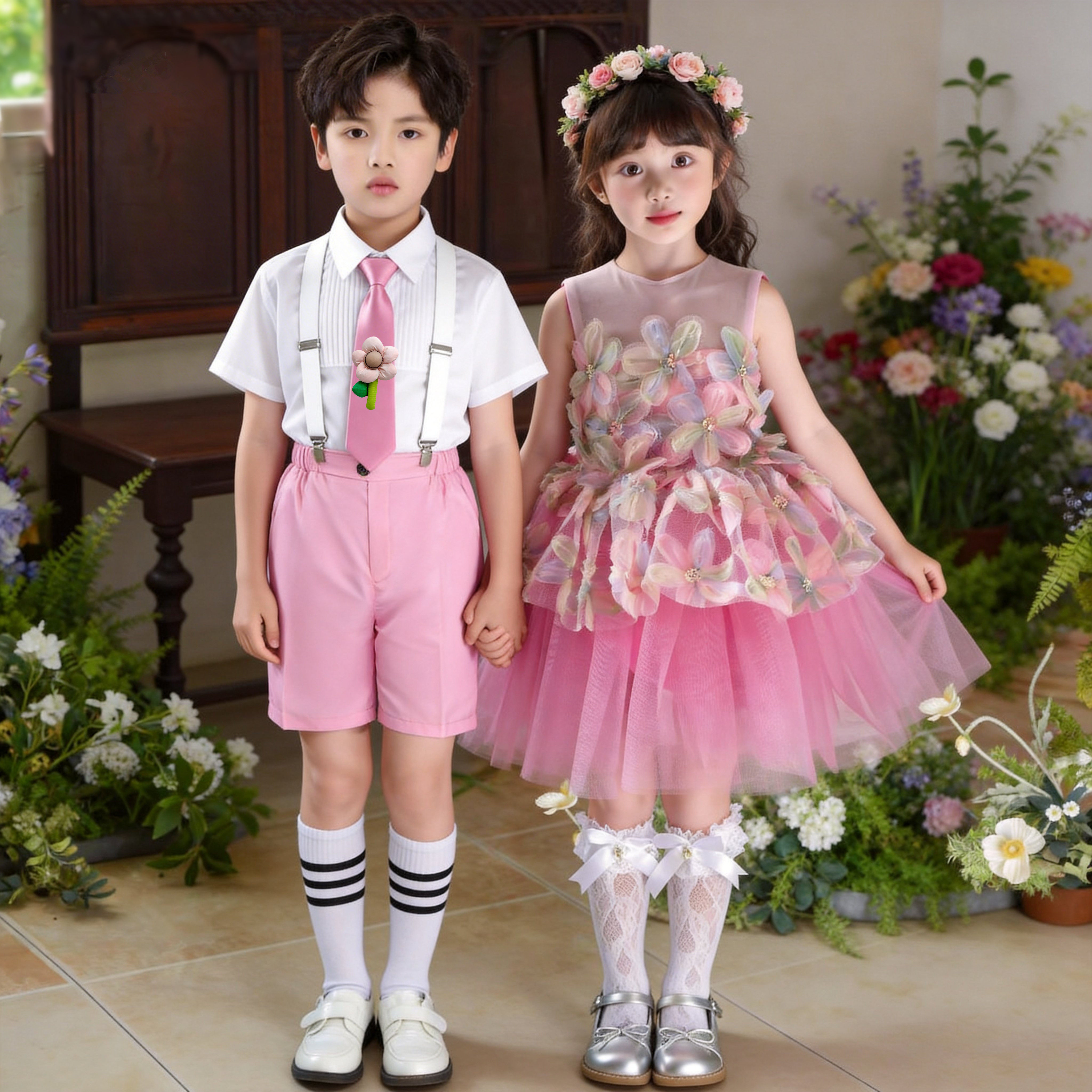 无敌小可爱舞蹈服勇气大爆发蓬蓬裙亮片演出服小雪糕六一表演服