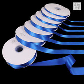 0.6 4cm蓝色丝带缎带缎带绸带彩带手工DIY蝴蝶结礼品包装 飘带织带