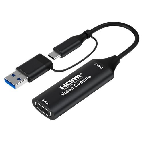 USB3.0音视频采集卡USB C高清游戏直播采集器4K视频录制盒MS2130