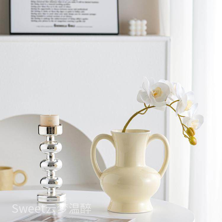 ins风装饰陶瓷花瓶高级感水培插花瓶餐桌客厅摆件家居饰品艺术瓶 - Sweet 云梦温醉出品