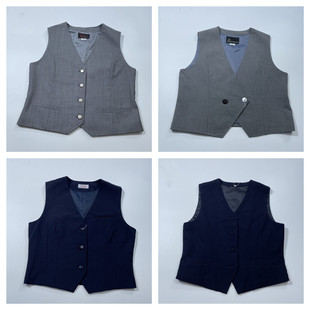 古着日制正统JK校供学生制服西装马甲秋冬款复古学院文艺风背心