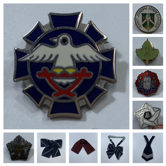 古着日制复古JK制服西装衬衫配饰复古DK胸牌学生校供日系徽章校徽