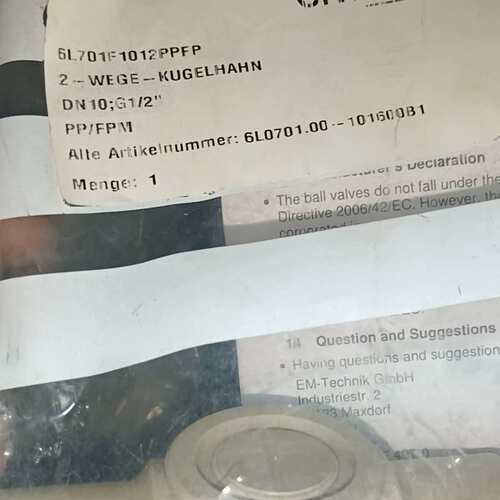 议价+GF+球阀EM-TECHK GMBH 议价可维修