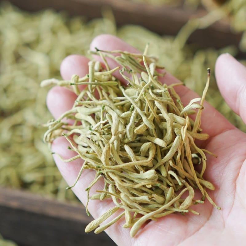精选河南封丘金银花40g 散装带绒毛金银花干搭配胎菊泡水清火花茶