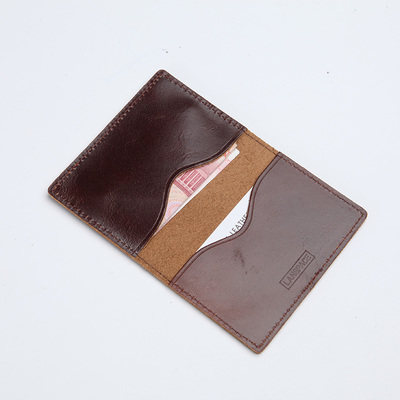lan 蓝皮具男式真皮小卡包 头层牛皮手工小钱包 超小零钱包  超薄
