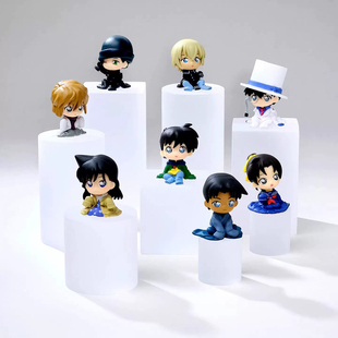 万代名侦探柯南孩童造型盲盒周边公仔桌面摆件女生生日新年礼物