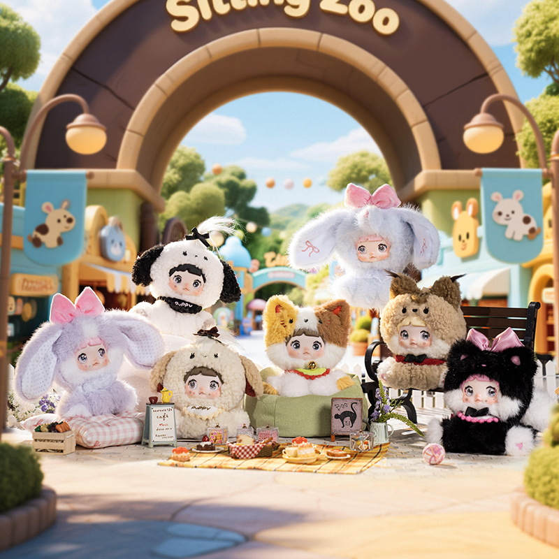 Nommi糯米儿坐坐动物园盲盒挂件