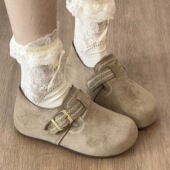 百搭单鞋 喜番SHOP·复古内增高勃肯鞋 女2026春夏一脚蹬休闲博肯鞋