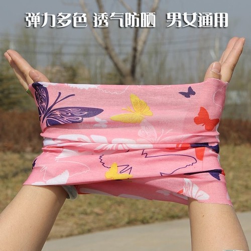 丝巾女钓鱼户外防晒面巾夏季脖子护颈遮脸面罩男士薄款骑行头巾