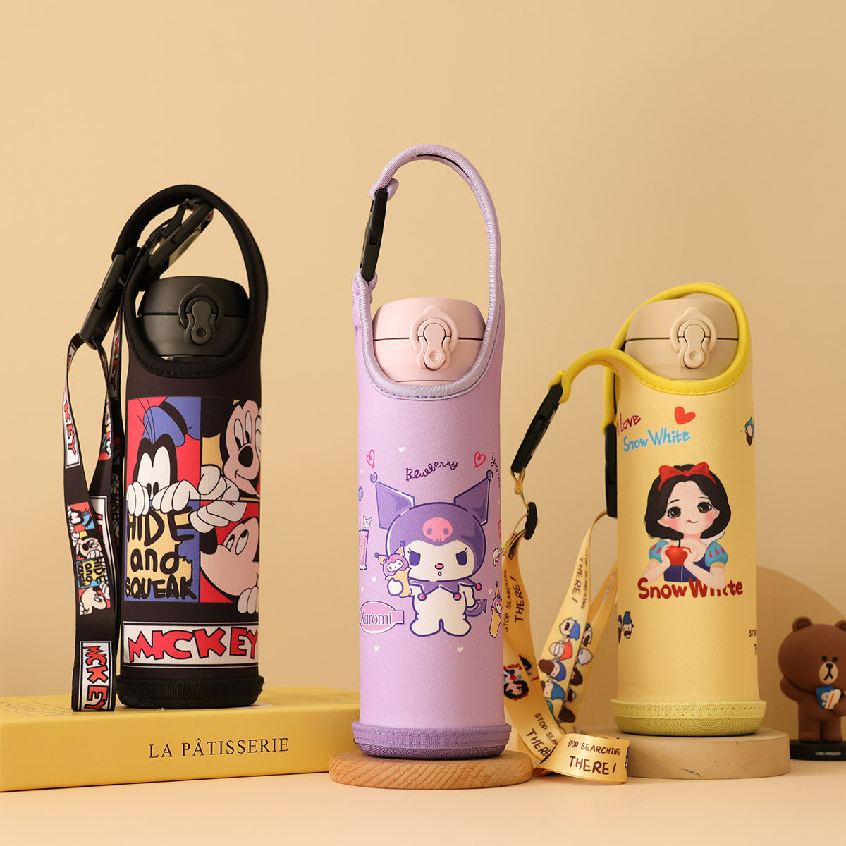 杯套350500手提斜跨底部结实