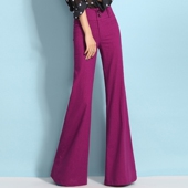 大脚宽松舞蹈甩腿裤 涤纶面料春秋喇叭阔腿裤 休闲显瘦高腰百搭时尚