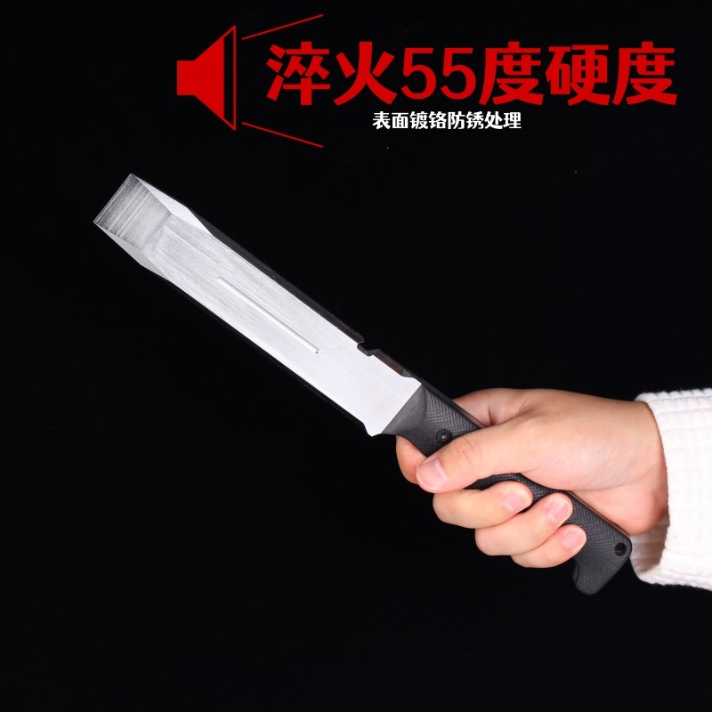 440c硬钢战术大撬棍防身短棍车载应急破窗器野外开瓶器多功能工具
