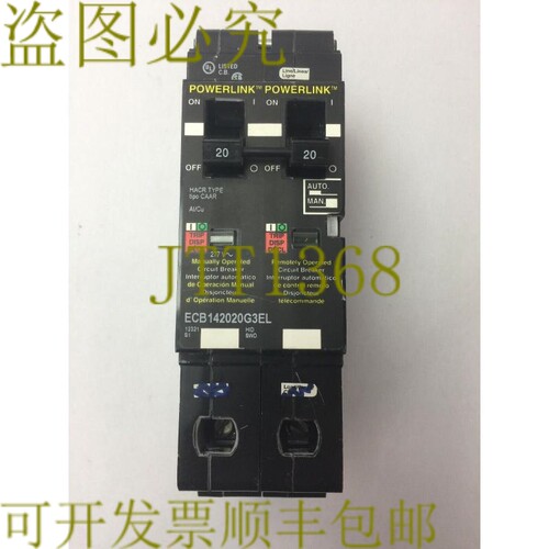 原装供应   ECB142020G3EL POWERLINK 断路器 277VAC 14kA 12