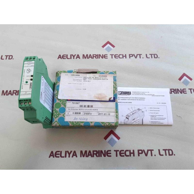 原装供应Phoenix contact mcr-c-ui-ui-dci-soks 信号调节器