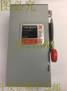 原装供应CUTLER HAMMER DH321FRK 保险丝安全开关 30A 240VAC 250
