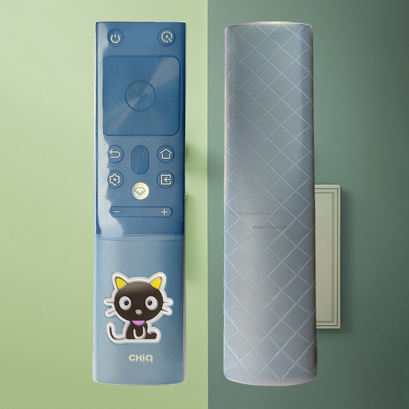 适用于长虹启客RBH650/601电视机语音遥控器保护套子透明硅胶可爱