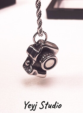 小众复古相机吊坠项链