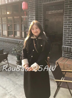 Rou8ao微胖大码女装韩系设计感外套半身裙女通勤两件套装秋冬穿搭