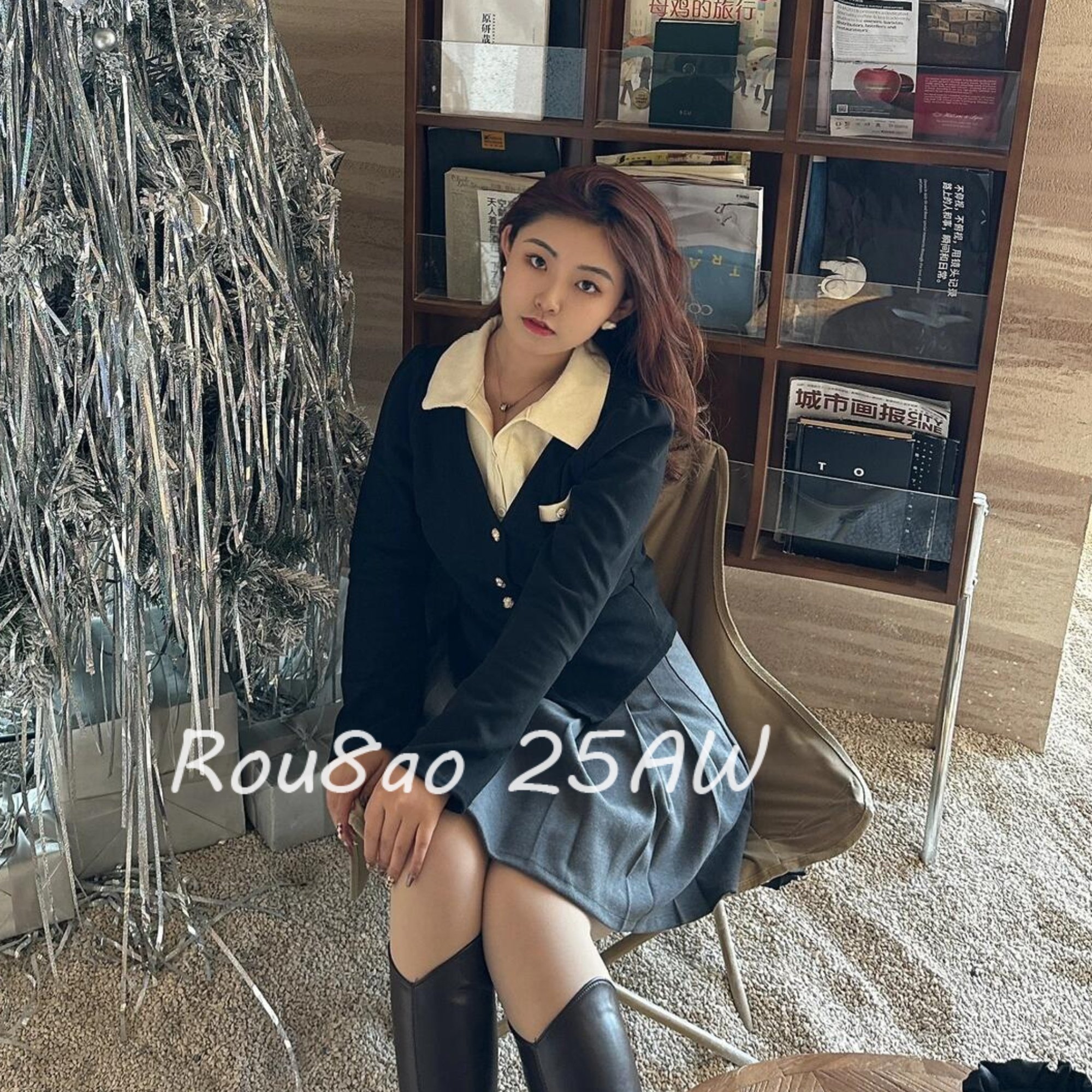 Rou8ao微胖大码女装polo领正肩长袖t恤早春胖mm显瘦遮肉打底上衣,女装/女士精品,大码内搭,淘宝优惠券,粉丝福利购,淘宝优惠卷