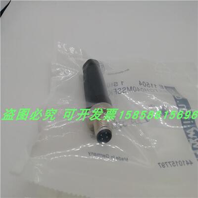 M12四针直公插头E11504 EVC812可接线插头SSTGH040MSSFKPG全新