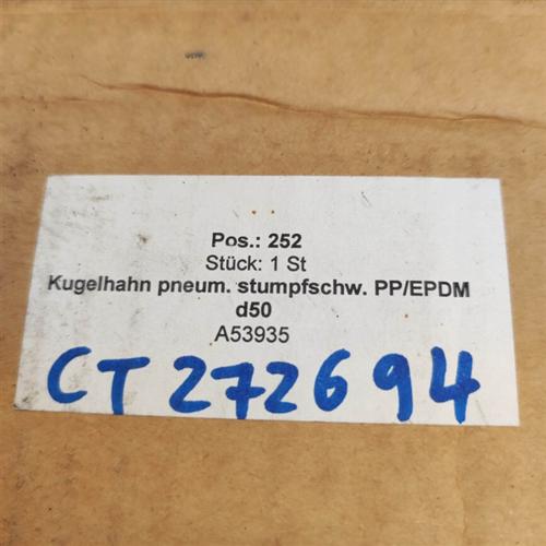 ++乔治费歇尔 球阀 199231837 d50 DN40  PP-H 正品全新原包装