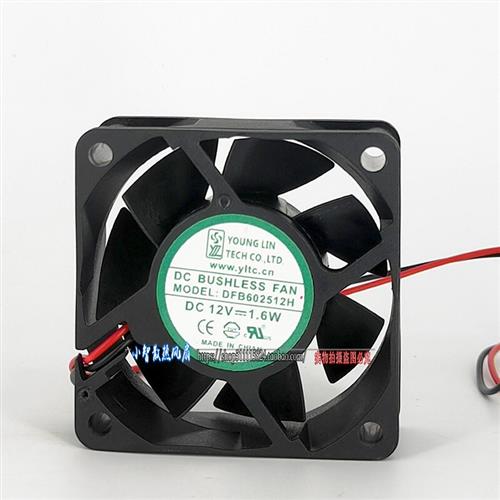原装永林coolingfan  6025 12V 6CM 1.6W 轴承散热风扇