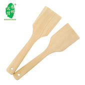 达信韩式 木铲长28CM小平铲无漆木质炒菜铲锅铲不粘锅专用木铲平铲