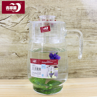 富贵大肚壶无铅强化加厚玻璃凉水壶玻璃茶壶果汁壶大容量1.6L