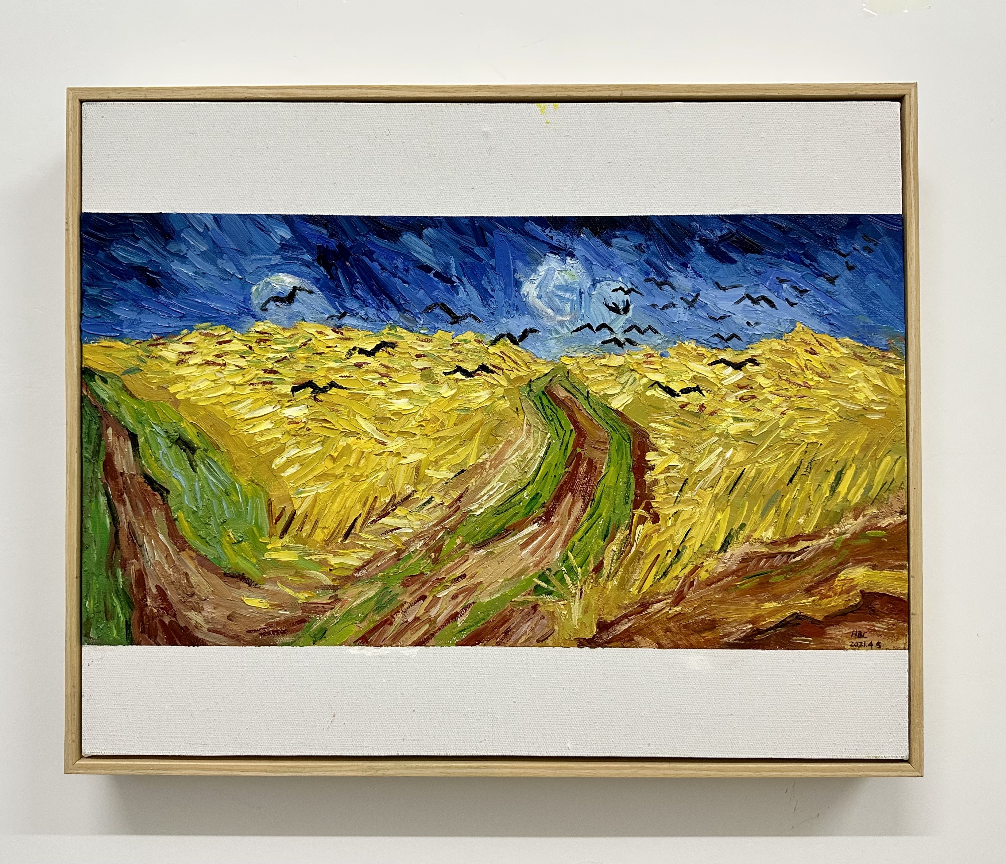 手绘油画手绘挂画卧室客厅梵高