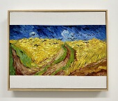 手绘油画室内客厅卧室装 梵高 麦田群鸦 饰轻奢挂画现代简约
