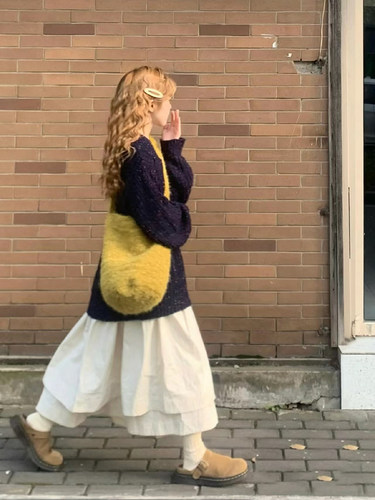 高级感毛毛包单肩斜挎包女