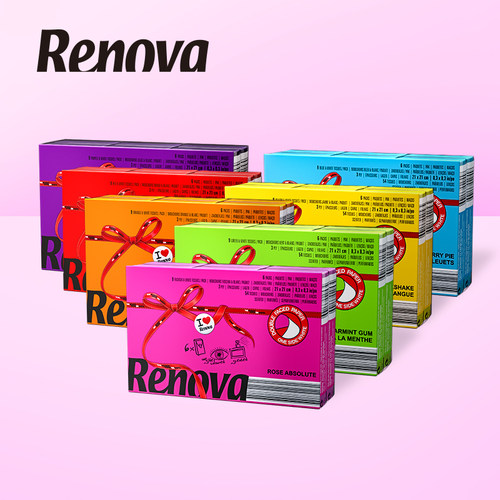 Renova手帕纸三层面巾纸随身装