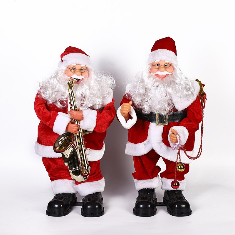 圣诞装饰品电动圣诞老人装饰摆件