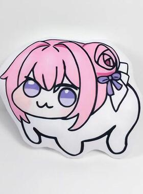 doro桃乐丝抱枕修狗粉头发狗搞怪现货nikke胜利女神沙发靠垫玩偶