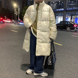 518中长款棉衣男亮面镭射港风加厚冬装棉袄男M2023P145控168，男装棉衣，星座507