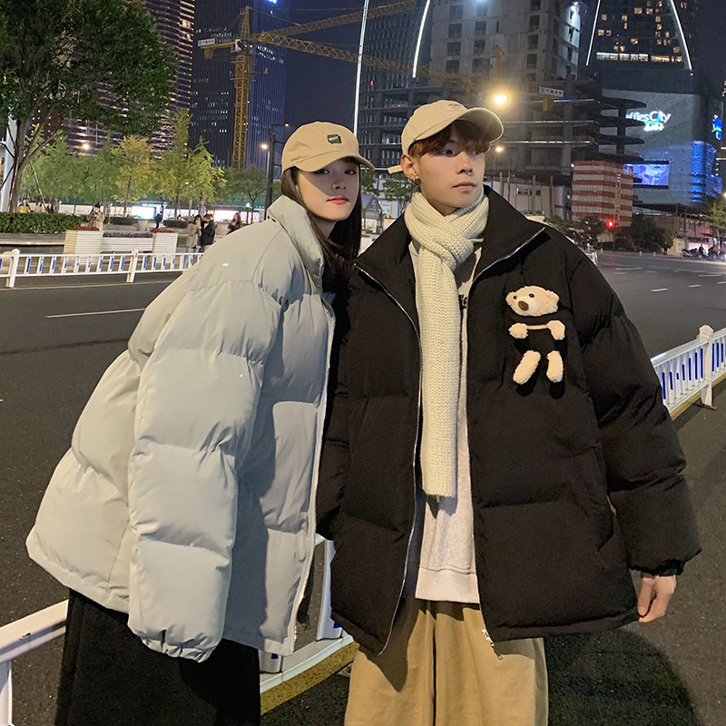 冬季情侣小熊玩偶棉衣男加厚保暖棉服MY2026,男装棉衣,星座507