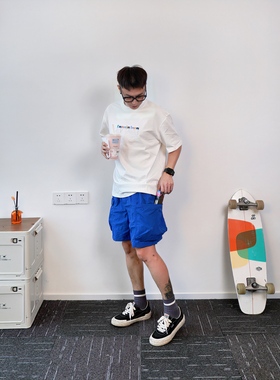 潮流美式男士户外宽松工装休闲尼龙短裤休闲裤日系百搭时尚