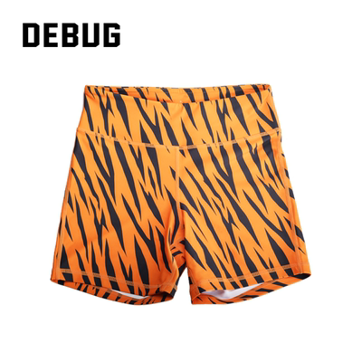 DEBUG女子5英寸短裤提臀束腰弹力排汗夏季运动健身CrossFit瑜伽