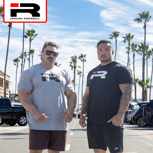 IRONREBEL运动健身宽松短袖T恤