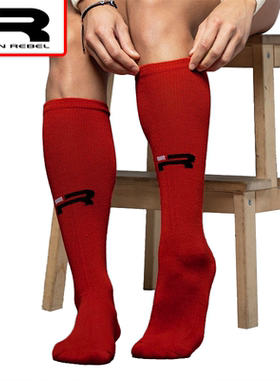 健身运动IRON REBEL socks深蹲硬拉防刮擦跑步滑雪攀岩压缩袜男女