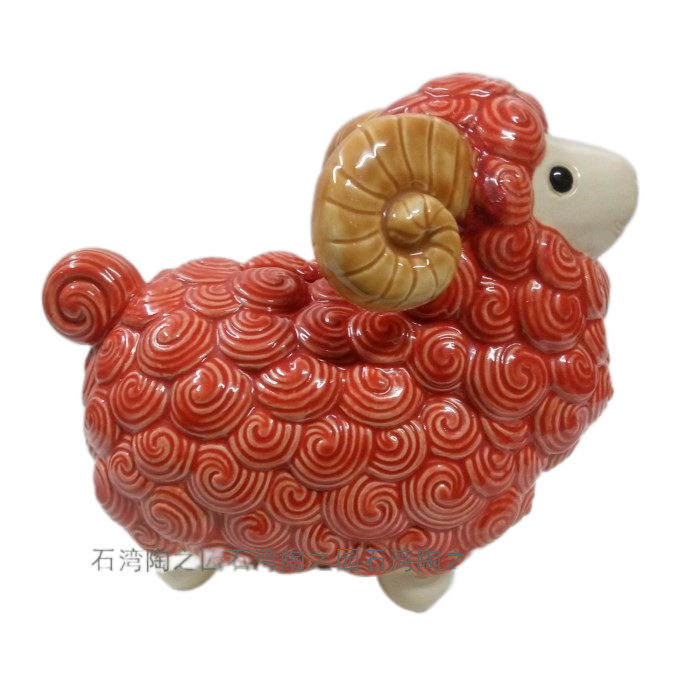 陶瓷公仔桌面摆件生肖家居装饰