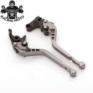 适用张雪机车复古车500F 铝合金刹车牛角可调节离合手把拉杆 改装