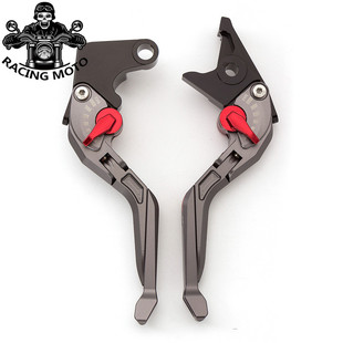 适用张雪机车复古车500F 铝合金刹车牛角可调节离合手把拉杆 改装