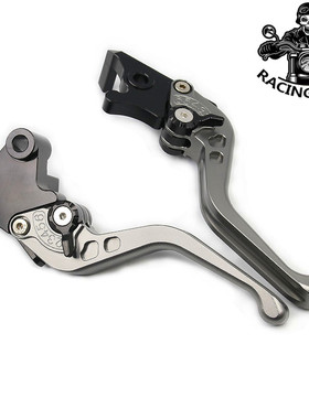 适用于雅马哈SR400 RAPTOR700 灰熊350改装刹车离合牛角拉杆配件