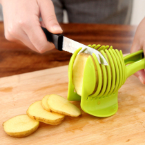 Small fruit segmentation salad cutting bowl multi-function fruit and vegetable segmentation vegetable cutting artifact kitchen tool with cover