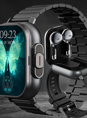 New TWS 2-in-1 Smartwatch Men Watch GPS Track 二合一智能手表